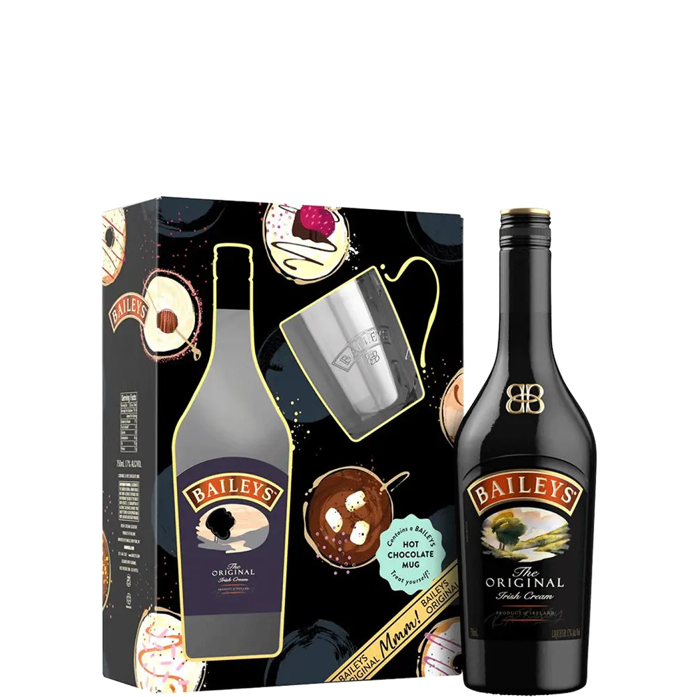 BAILEYS IRISH CREAM ORIGINAL GFT PACK W/ MUG 750ML LIQ