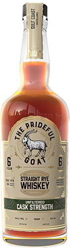 THE PRIDEFUL GOAT WHISKEY STRAIGHT RYE INDIANA 6YR 750ML LIQ