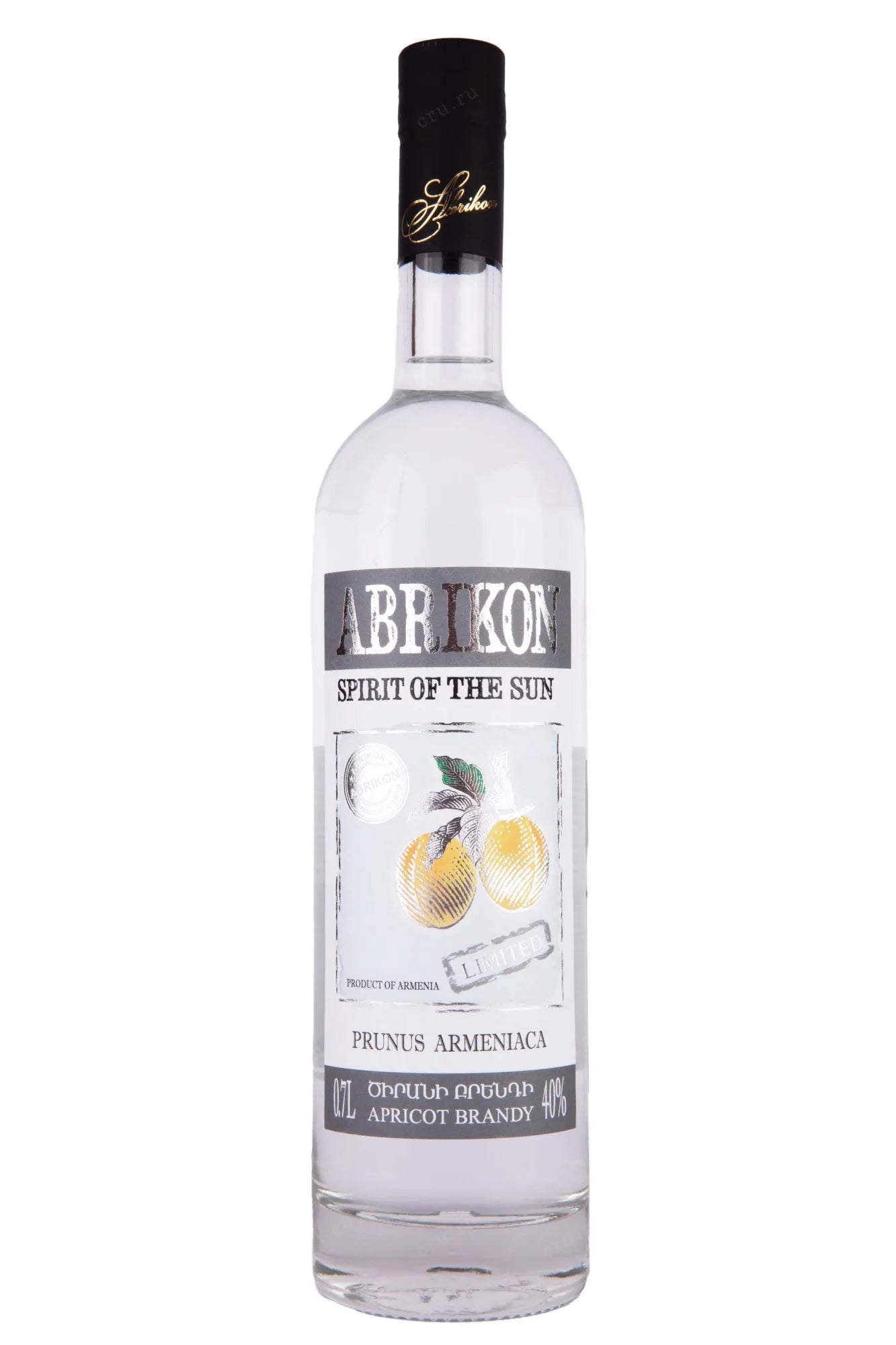 ABRIKON APRICOT BRANDY SILVER EDITION ARMENIA 750ML Spirits