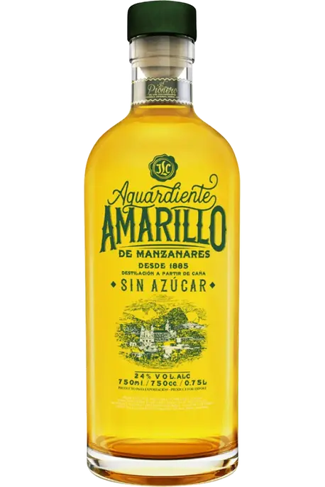AGUARDIENTE AMARILLO SPIRIT SIN AZUCAR COLOMBIA 750ML LIQ