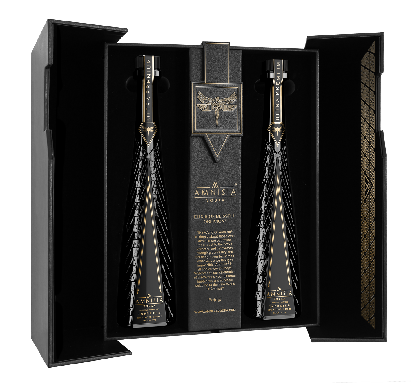 AMNISIA VODKA GIFT SET HANDCRAFTED POLAND 750ML LIQ