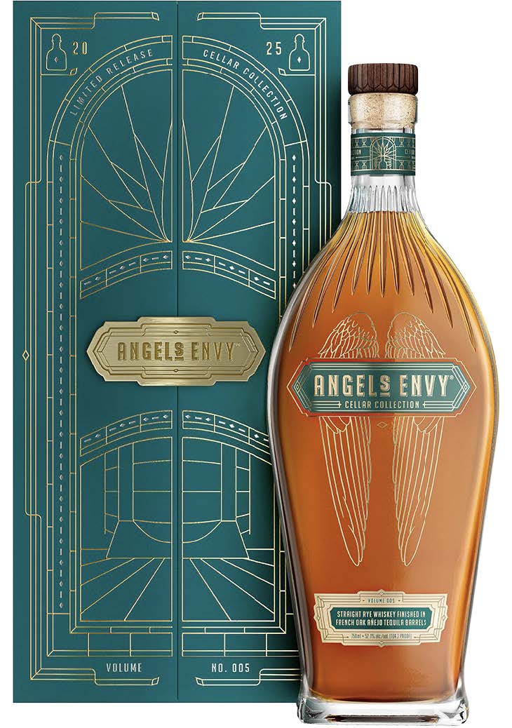 ANGELS ENVY WHISKEY RYE FINISHED IN FRENCH OAK ANEJO BARRELS CELLAR COLLECTION VOLUME 5 KENTUCKY 750ML LIQ