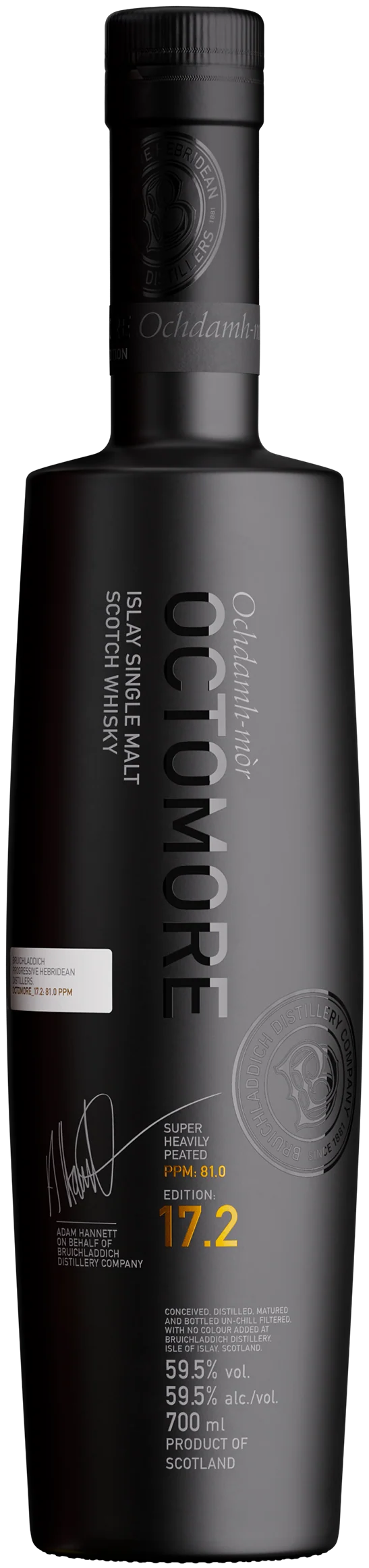 BRUICHLADDICH OCTOMORE SERIES SCOTCH SINGLE MALT ISLAY 17.2 EDITION 700ML