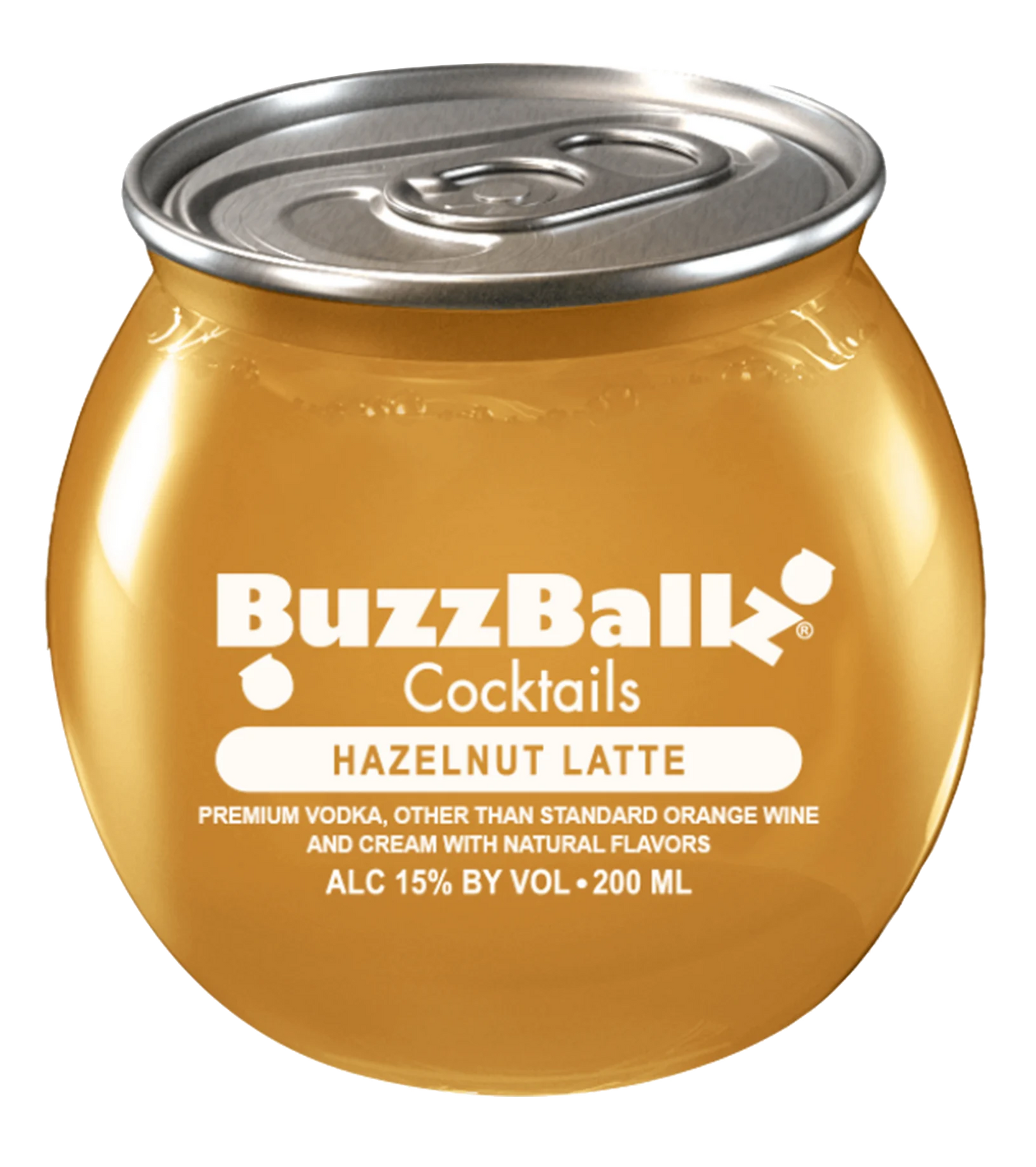 BUZZBALLZ COCKTAILS MIXED DRINKS HAZELNUT LATTE 200ML LIQ