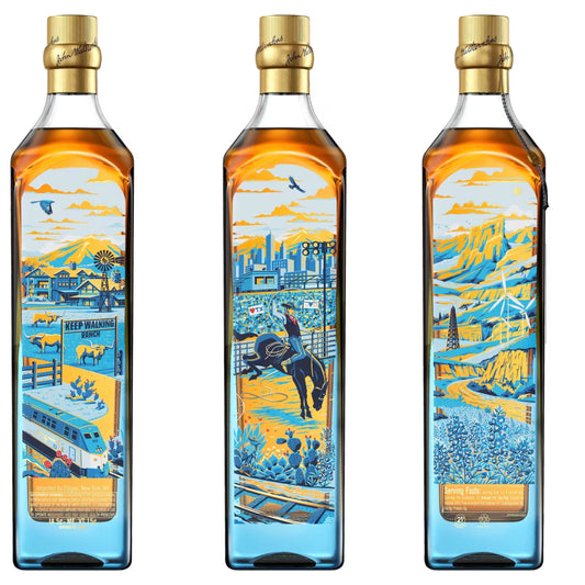 JOHNNIE WALKER SCOTCH BLENDED BLUE LABEL LIMITED TEXAS EDITION 750ML LIQ
