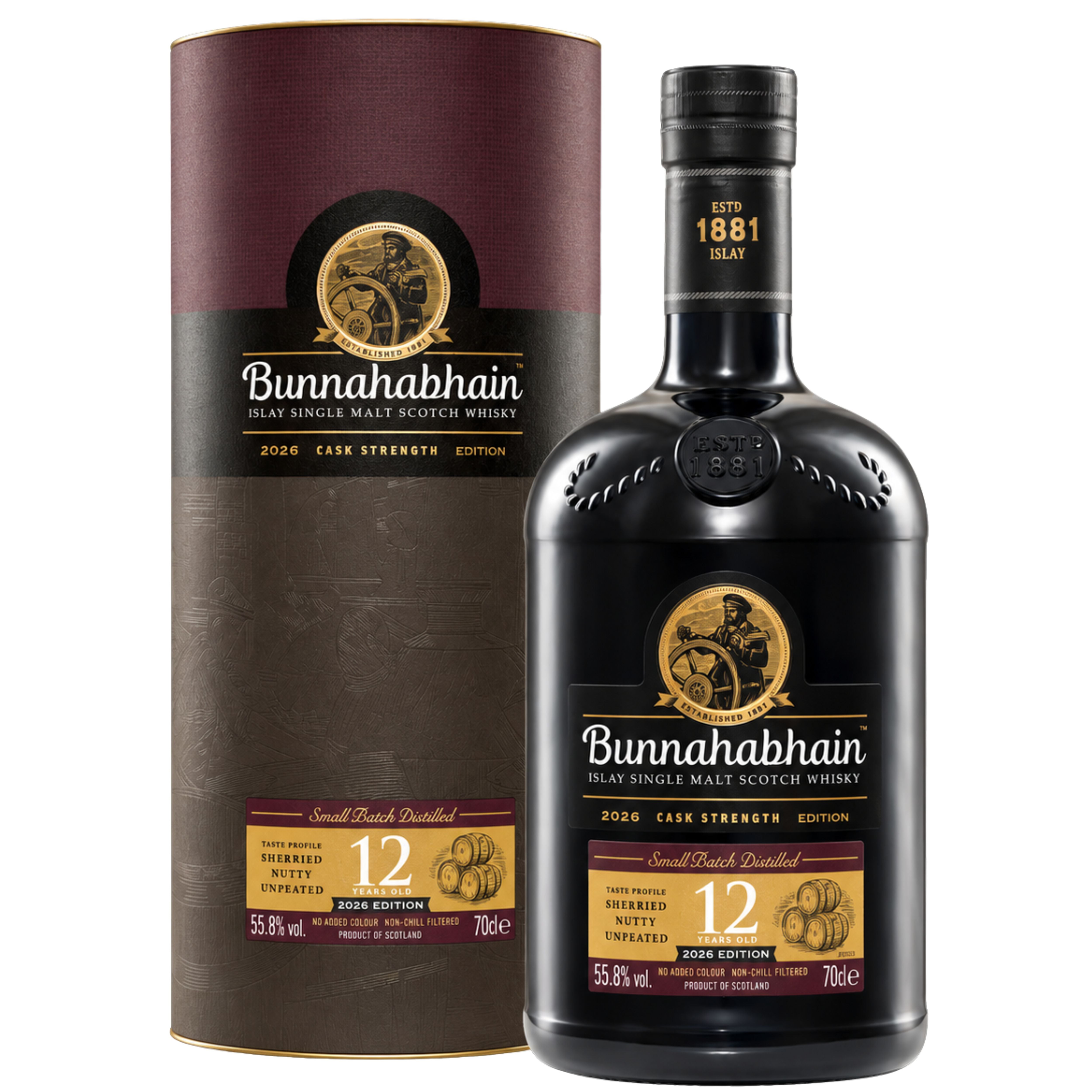 Bunnahabhain Scotch Single Malt Cask Strength 2026 Edition 12YR