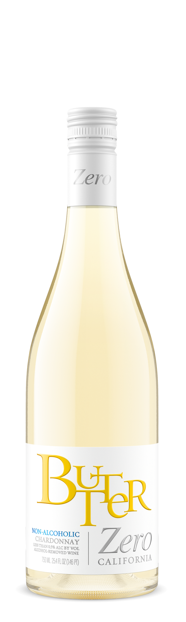 BUTTER ZERO CHARDONNAY NON ALCOHOLIC 750ML WINE