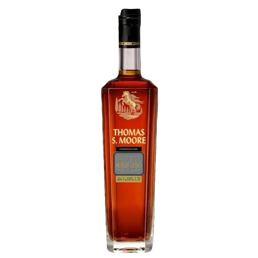 THOMAS S MOORE BOURBON FINISHED IN MERLOT CASKS EXTENDED CASK FINISH KENTUCKY 750ML LIQ