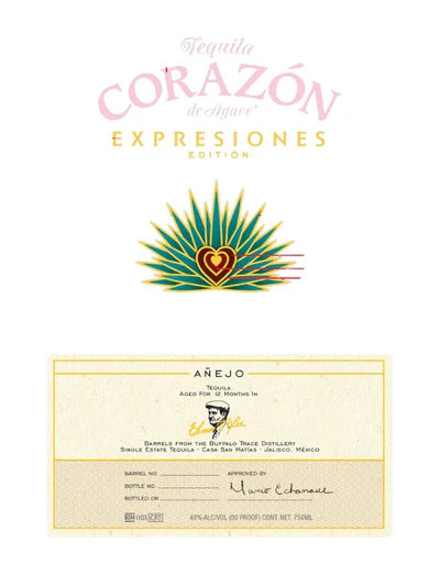 CORAZON EXPRESIONES TEQUILA ANEJO AGED IN ELMER T LEE BARRELS 750ML LIQ