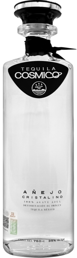 COSMICO TEQUILA ANEJO CRISTALINO 750ML LIQ