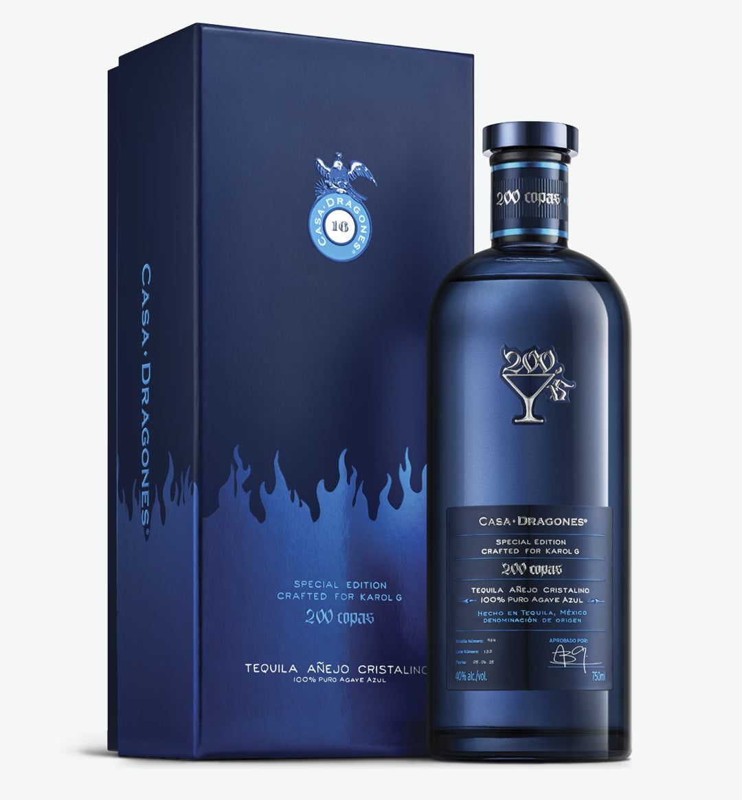 Casa Dragones Tequila Anejo Cristalino 200 Copas Edition 750ML