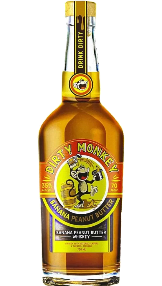 DIRTY MONKEY WHISKEY BANANA PEANUT BUTTER TENNESSEE 750ML LIQ