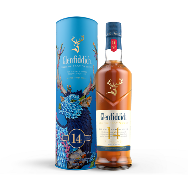 GLENFIDDICH SCOTCH SINGLE MALT BOURBON BARREL RESERVE 14YR 750ML Spirits