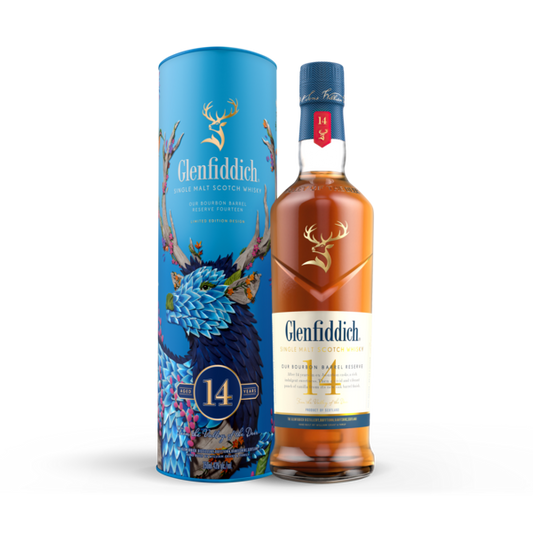 GLENFIDDICH SCOTCH SINGLE MALT BOURBON BARREL RESERVE 14YR 750ML Spirits