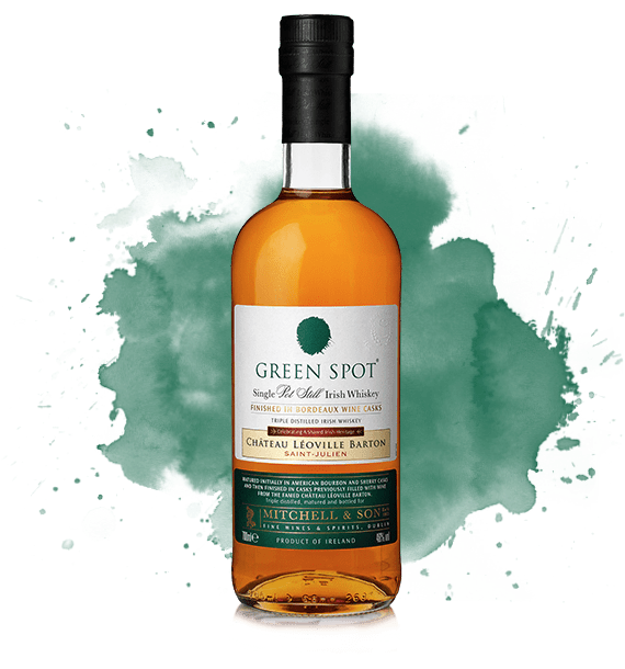 GREEN SPOT WHISKEY SINGLE POT STILL IRISH IN BORDEAUX WINE CASKS (LEOVILLE BARTON) 92PF 750ML Spirits