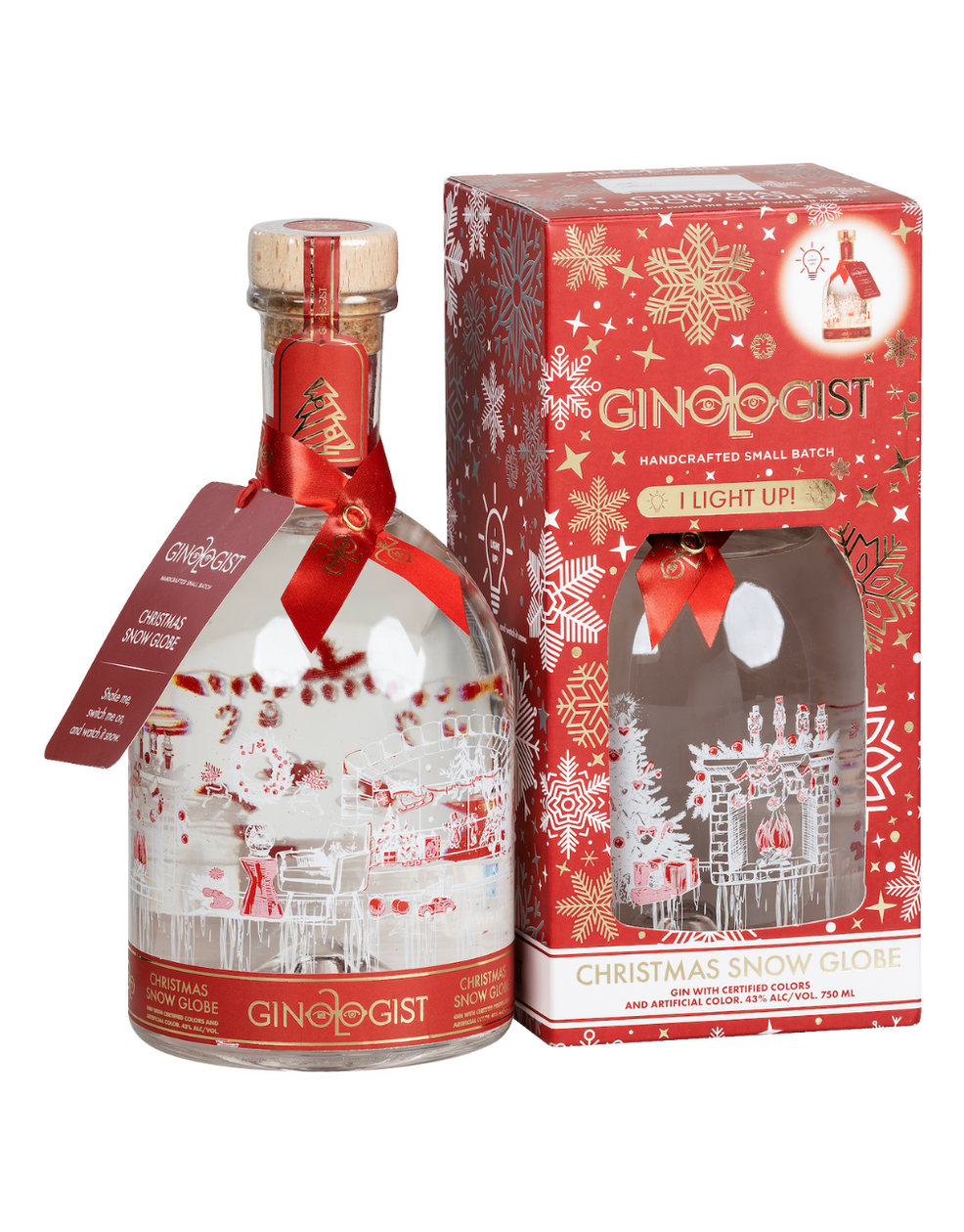 GINOLOGIST GIN CHRISTMAS SNOWGLOBE SOUTH FACTOR 750ML LIQ