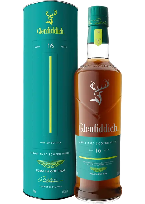 GLENFIDDICH SCOTCH SINGLE MALT LIMITED ASTON MARTIN RELEASE 16YR 750ML LIQ