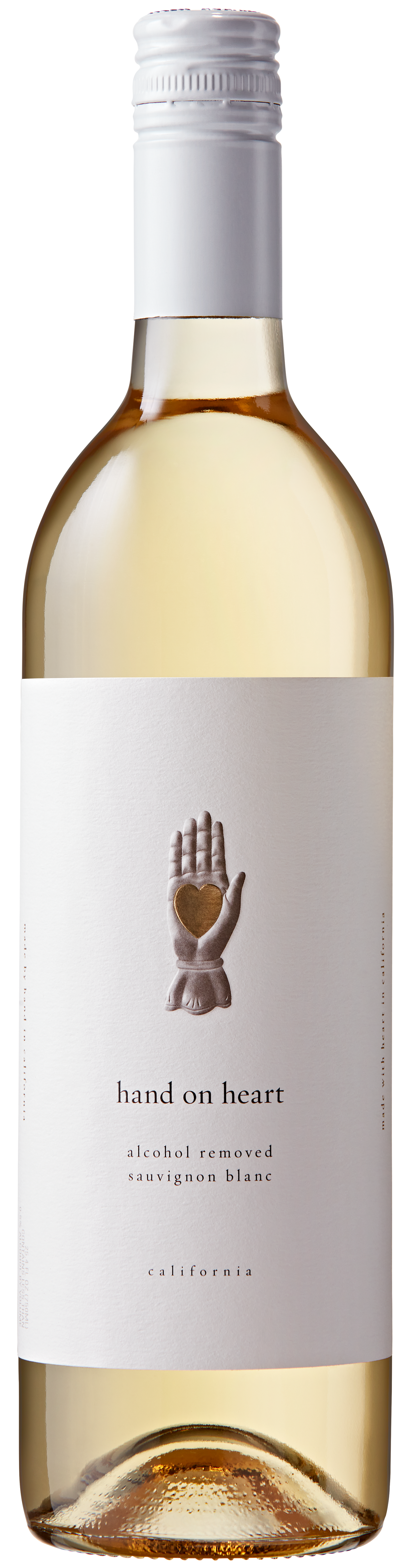 HAND ON HEART SAUVIGNON BLANC NON ALCOHOL CALIFORNIA 750ML WINE