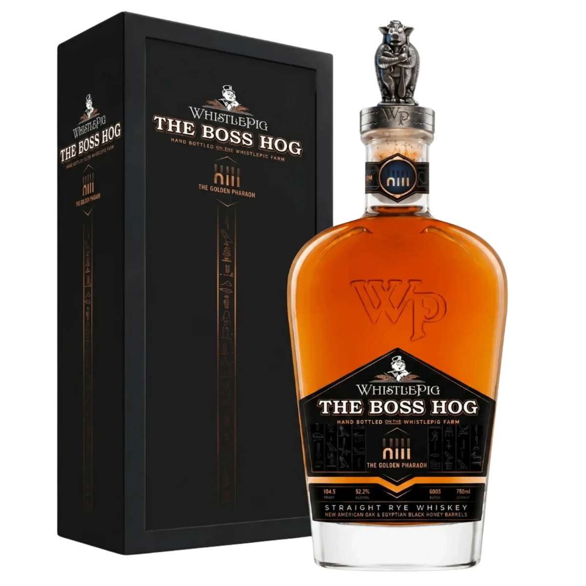 WHISTLEPIG THE BOSS HOG WHISKEY RYE VIII THE GOLDEN PHARAOH EDITION VERMONT 750ML LIQ