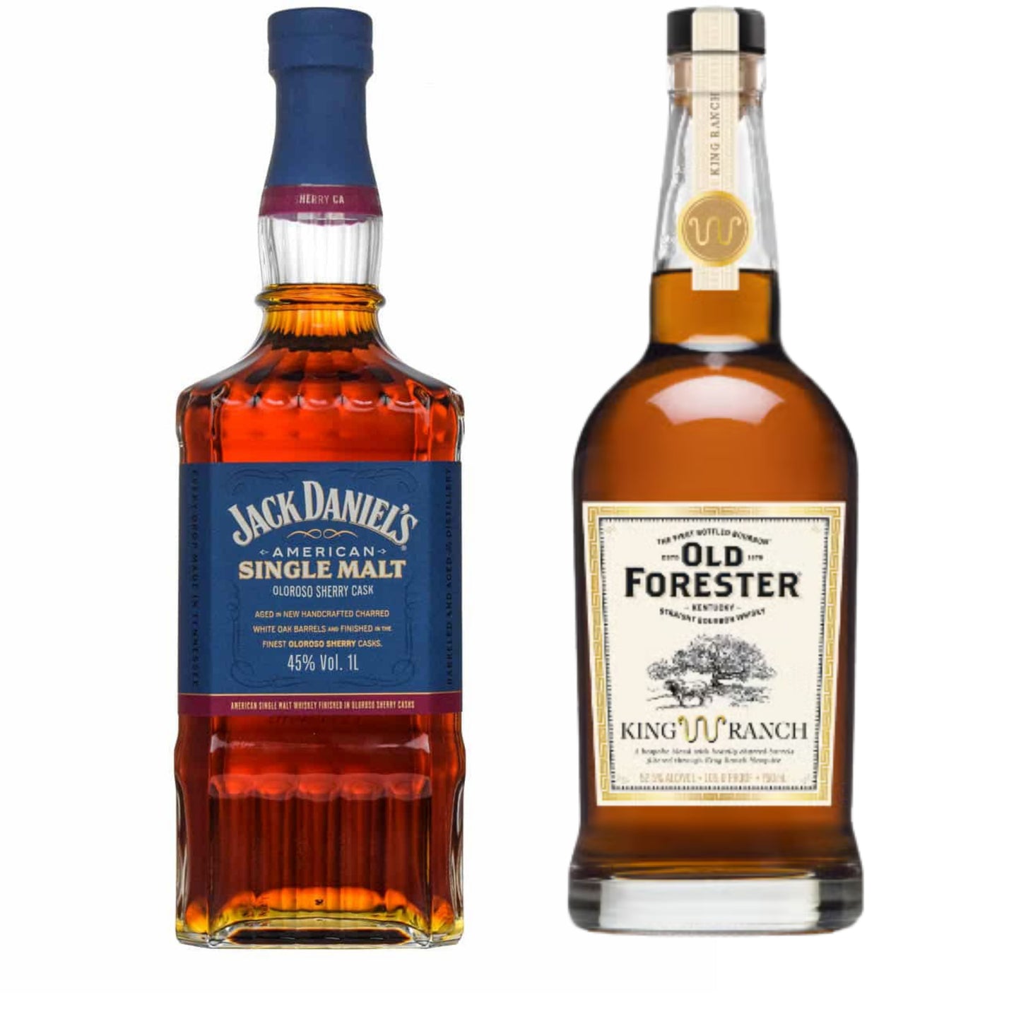 Jack Daniels Single Malt Oloroso + Old Forester King Ranch