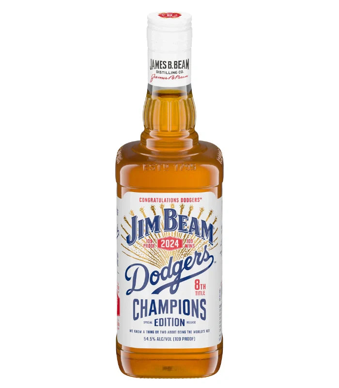 JIM BEAM BOURBON STRAIGHT LIMITED DODGERS CHAMPIONS EDITION KENTUCKY 750ML LIQ