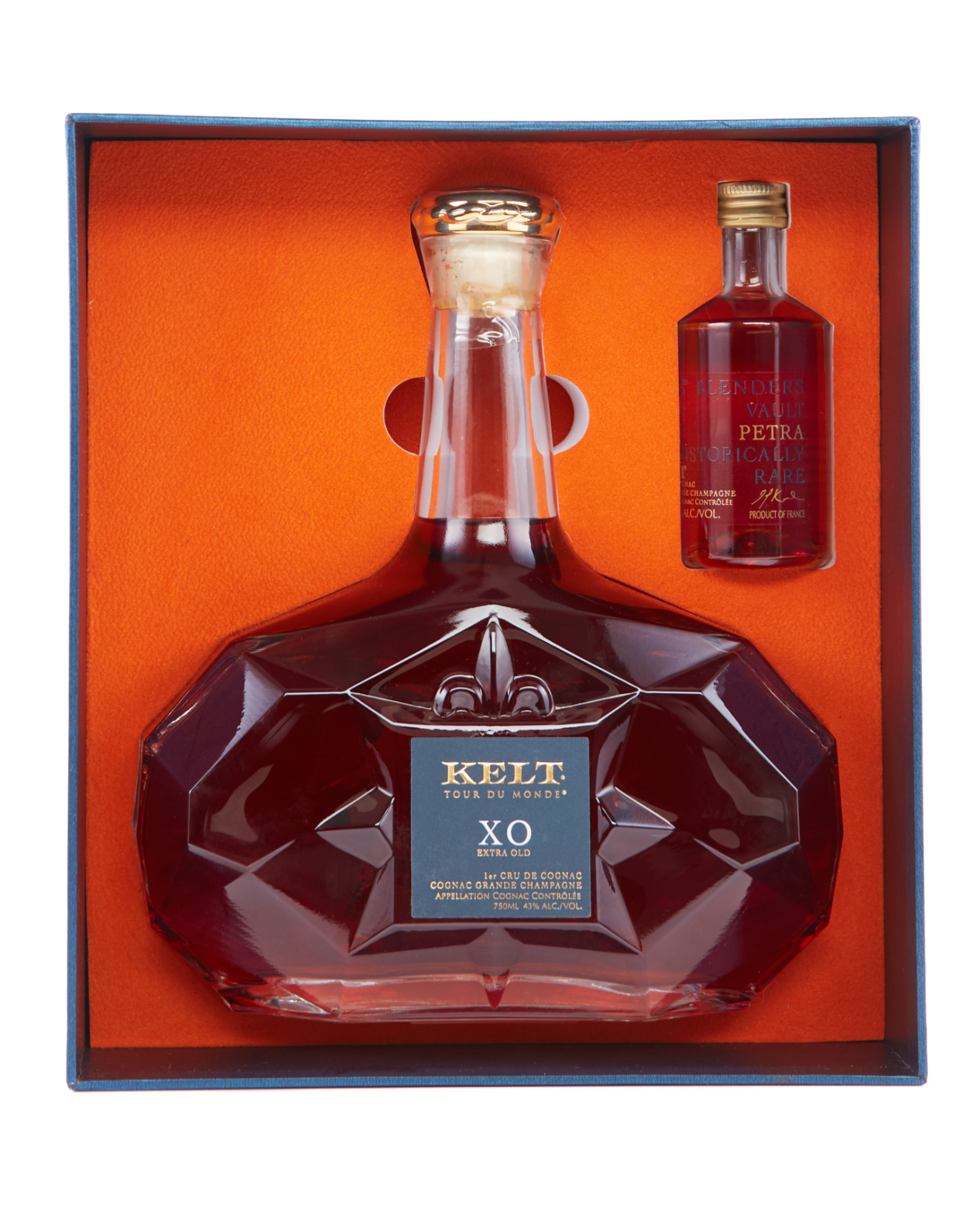 Kelt Cognac XO Grand Champagne Tour du Monde GFT PK W 50ML Petra