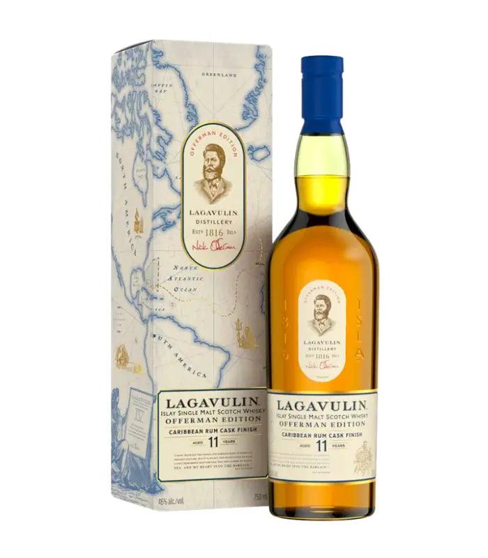LAGAVULIN SCOTCH SINGLE MALT LIMITED OFFERMAN EDITION FINISHED IN RUM CASK 11YR 750ML LIQ