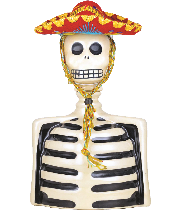 LOS AZULEJOS SKELLY TEQUILA REPOSADO SKELETO 750ML Spirits