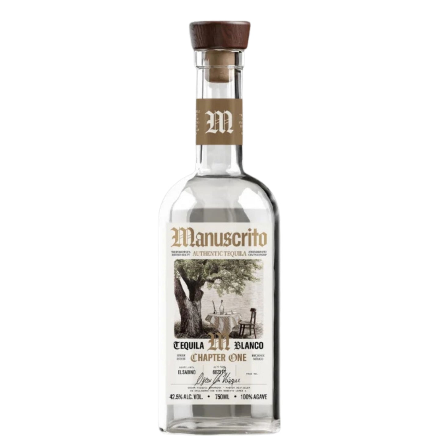 MANUSCRITO TEQUILA CHAPTER ONE BLANCO 750ML