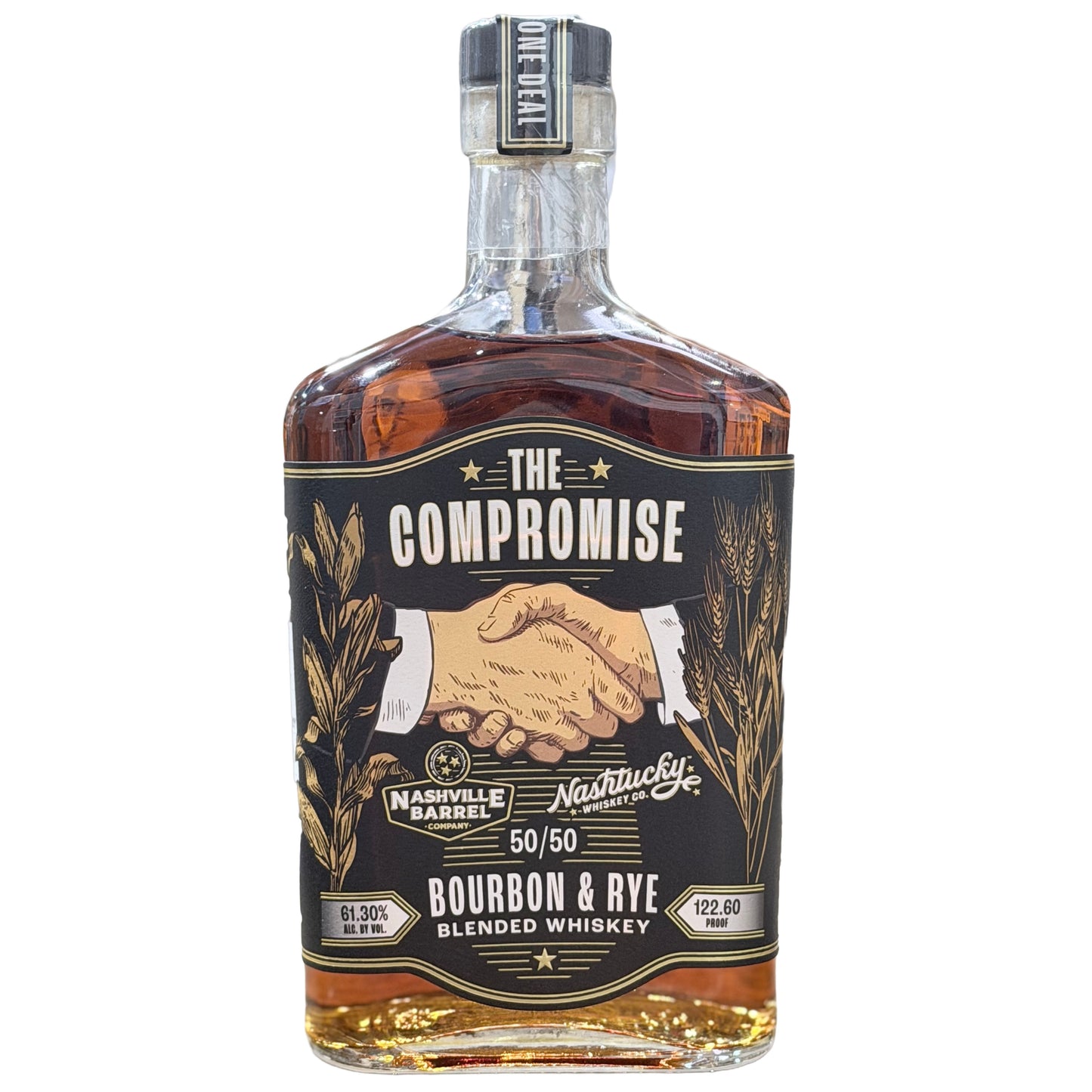 NASHVILLE BARREL CO THE COMPROMISE BOURBON & RYE BLENDED WHISKEY TENNESSE 750ML LIQ