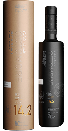 BRUICHLADDICH OCTOMORE SCOTCH SINGLE MALT ISLAY SUPER HEAVILY PEATED THE IMPOSSIBLE EQUATION EDITION 14.2 750ML