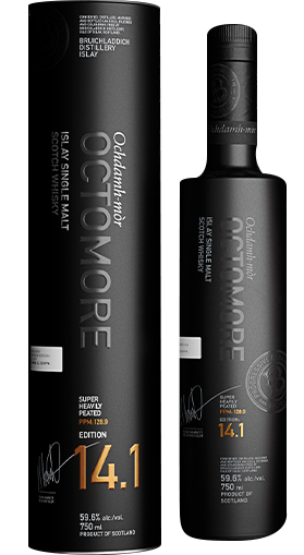 BRUICHLADDICH OCTOMORE SCOTCH SINGLE MALT ISLAY SUPER HEAVILY PEATED THE IMPOSSIBLE EQUATION EDITION 14.1 750ML