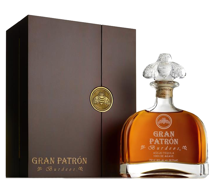 PATRON Tequila Anejo Gran Burdeos 750ML Bottle - Luxury Anejo Tequila