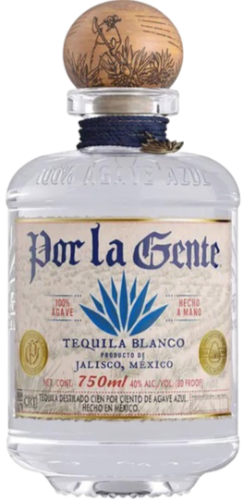 POR LA GENTE TEQUILA SILVER 750ML LIQ