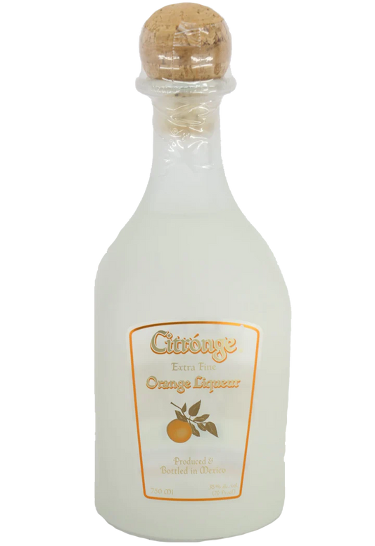750ml bottle of Patron Citrónge Orange Liqueur, showcasing vibrant orange liqueur with citrus notes, available at RemedyLiquor.com