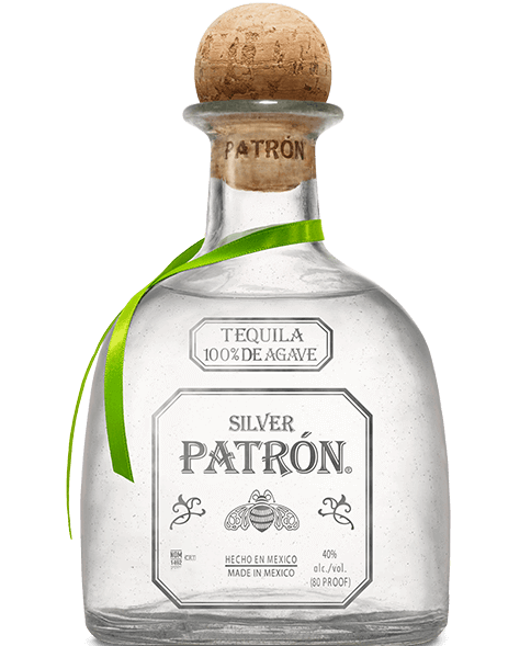 Patron Tequila Silver 375ml bottle - Premium clear tequila, perfect for cocktails or sipping neat, luxurious spirit
