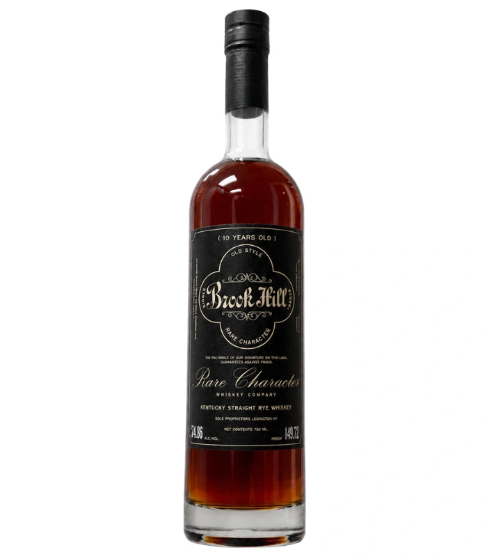 RARE CHARACTER BROOK HILL WILD FIRE REBELS WHISKEY RYE STRAIGHT KENTUCKY 10YR 750ML