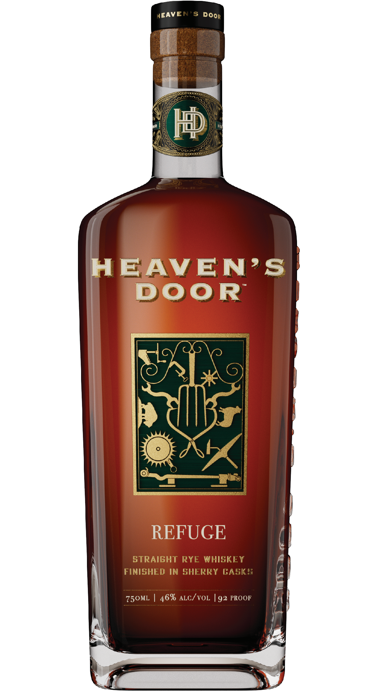 HEAVENS DOOR WHISKEY STRAIGHT RYE REFUGE EDITION FINISHED IN SHERRY CASKS TENNESSEE 750ML LIQ