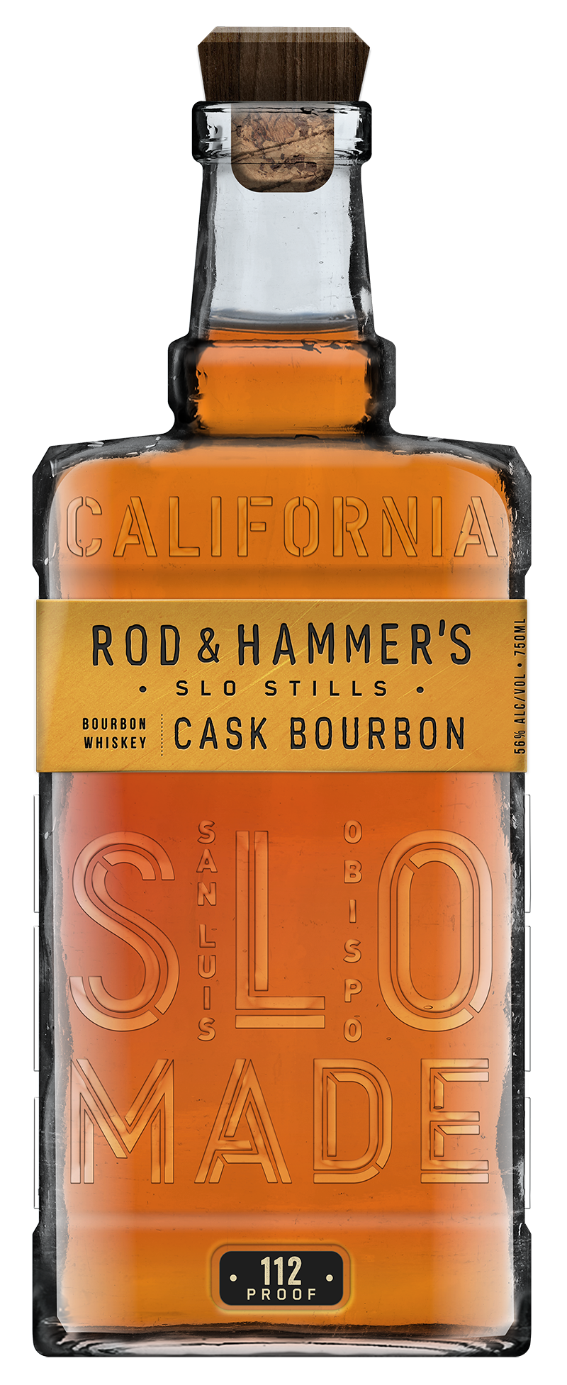 ROD & HAMMERS BOURBON STRAIGHT CASK STRENGTH CALIFORNIA 750ML LIQ
