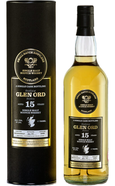 SMALL BATCH BOTTLERS SCOTCH SINGLE MALT SINGLE CASK DISTLLED AT GLEN ORD 15YR 700ML LIQ