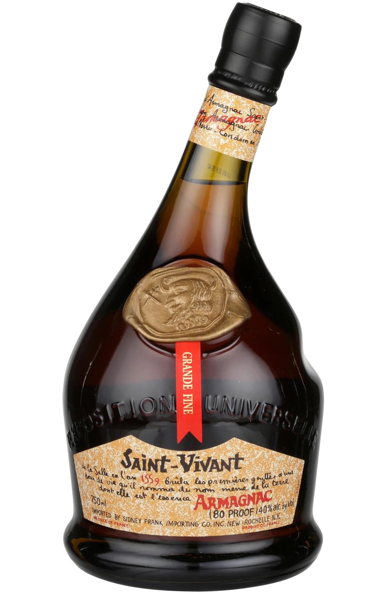St Vivant Armagnac Grande Fine 750ml - Premium French Brandy