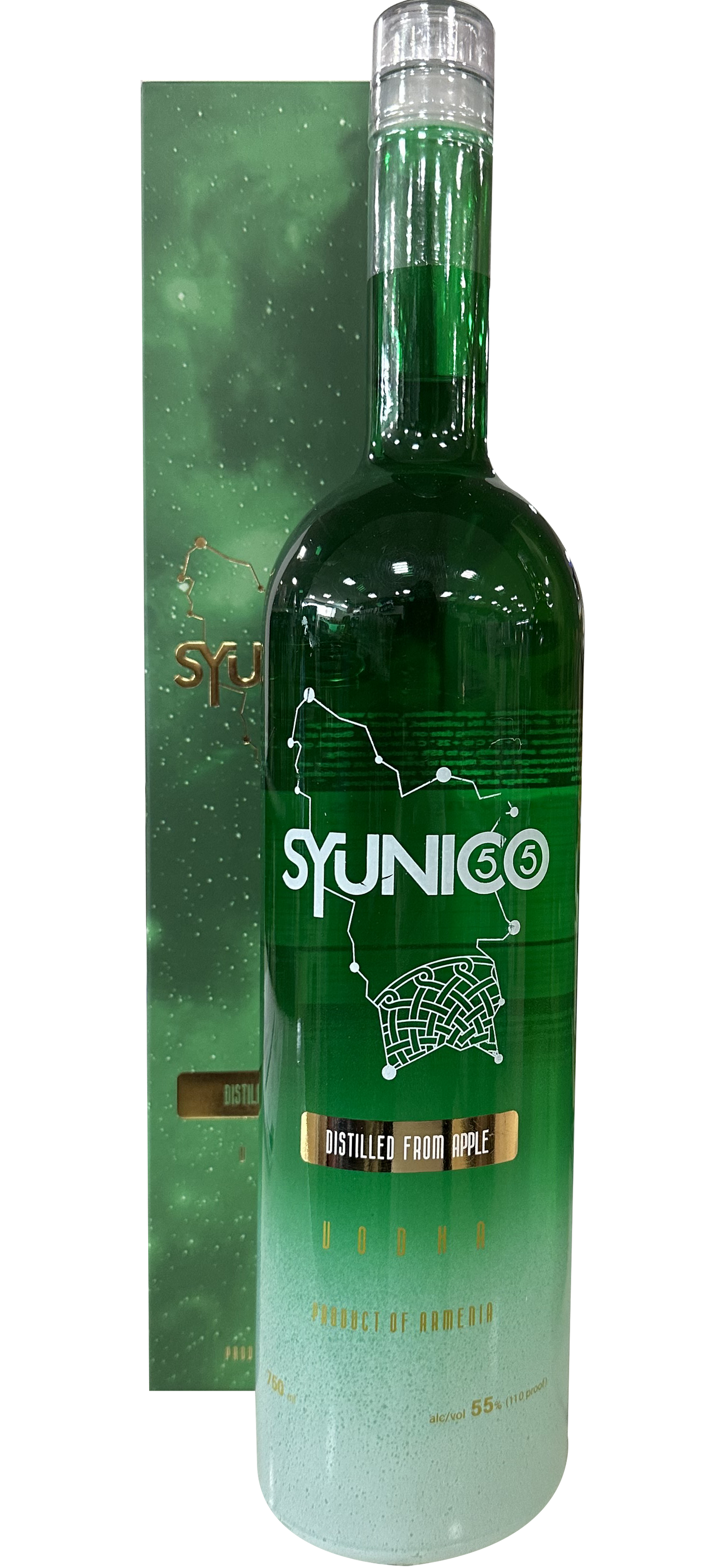 SYUNICO VODKA APPLE ARMENIA 120PF 750ML LIQ
