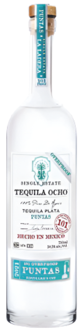 TEQUILA OCHO TEQUILA PLATA SINGLE ESTATE PUNTAS DISTILLERS CUT OVERPROOF 750ML Spirits