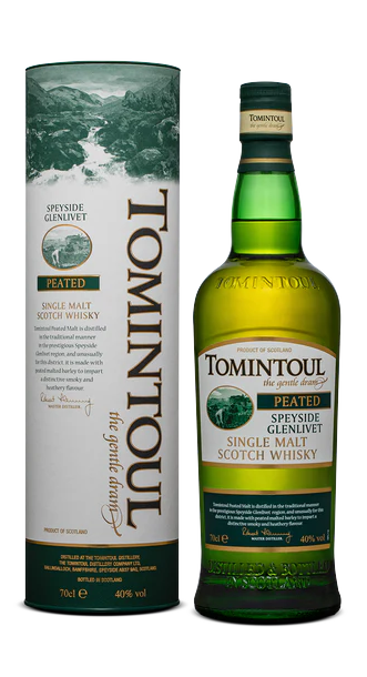 TOMINTOUL SCOTCH SINGLE PEATED MALT THE GNTLE DRINK SPEYSIDE 750ML Spirits
