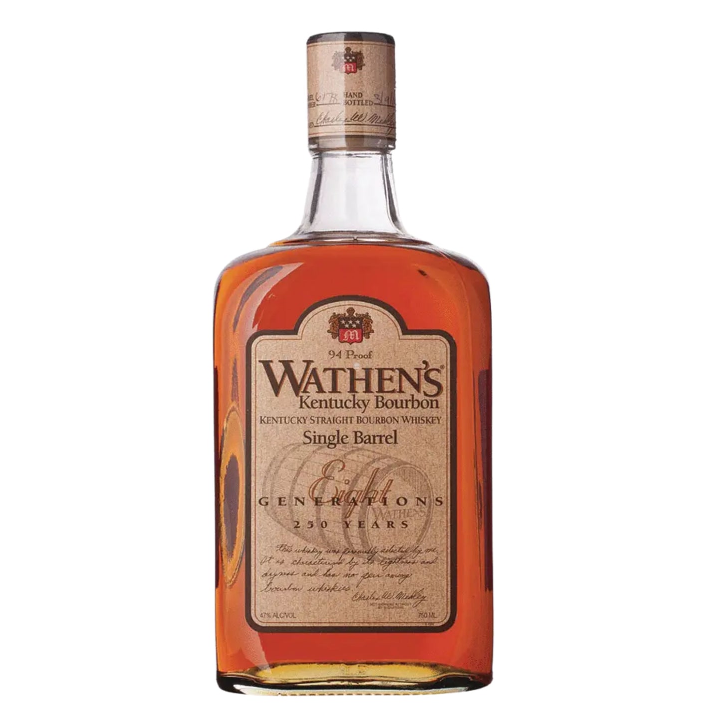 WATHENS BOURBON SINGLE BARREL KENTUCKY 750ML