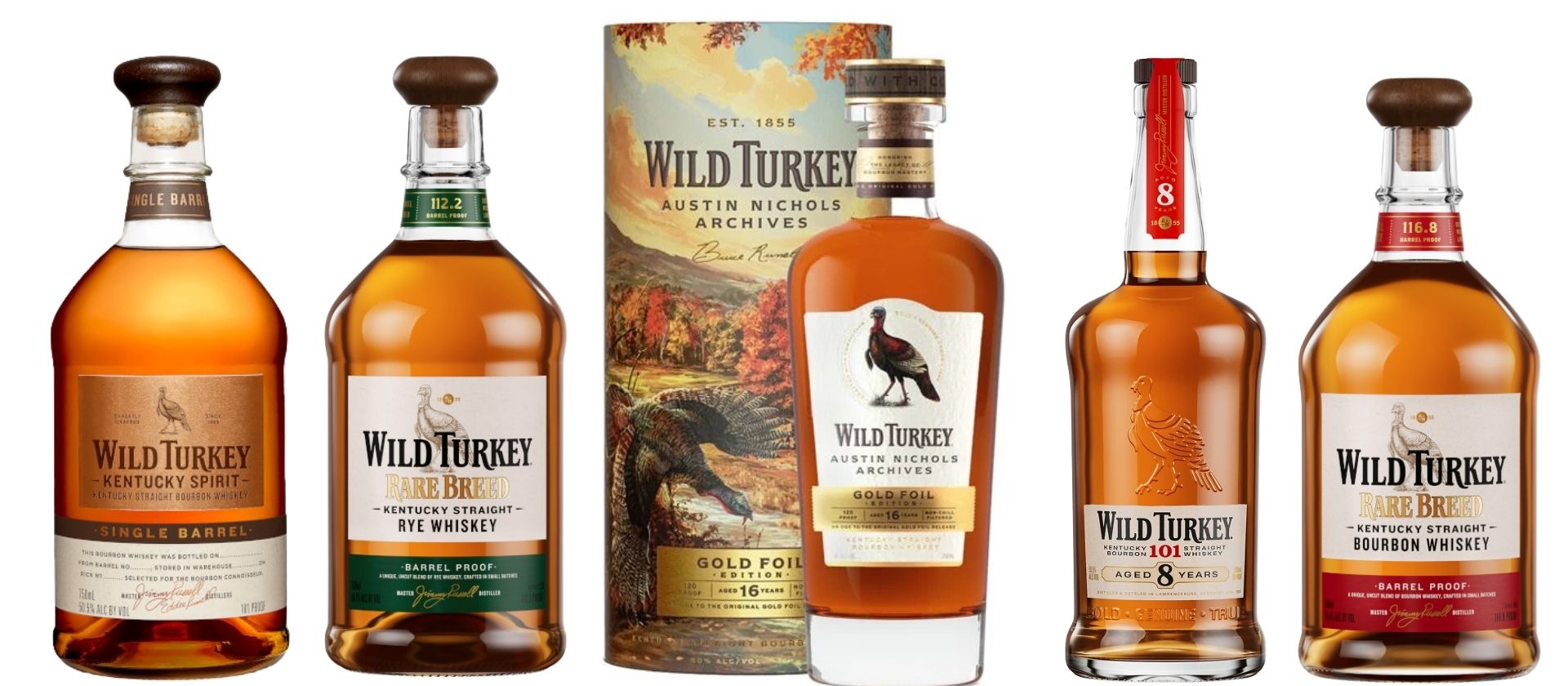 Wild Turkey Bourbon Austin Nichols Archives Gold Foil Edition 16YR