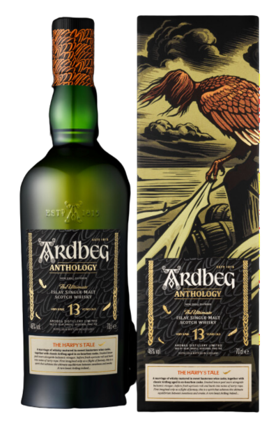 ARDBEG ANTHOLOGY SCOTCH SINGLE MALT THE HARPYS TALE VERY RARE ISLAY 13YR 750ML LIQ