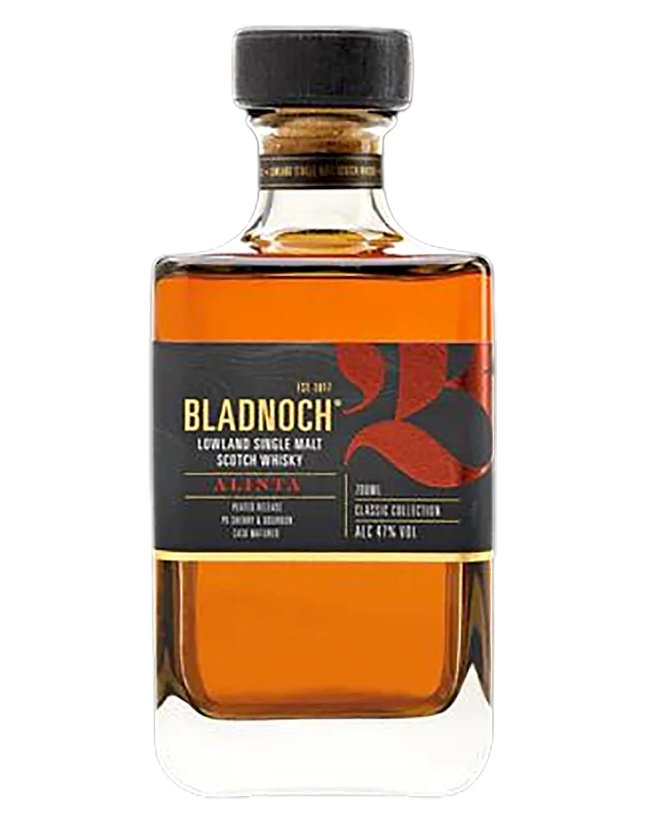 BLADNOCH ALINTA SCOTCH SINGLE MALT PEATED IN PX & EX BOURBON CASKS 700ML LIQ