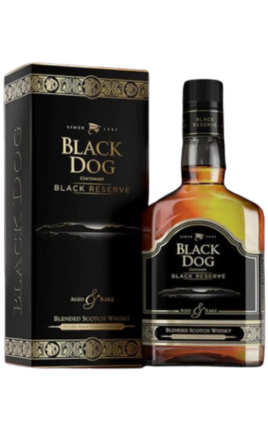 BLACK DOG SCOTCH WHISKY BLENDED BLACK RESERVE 750ML LIQ