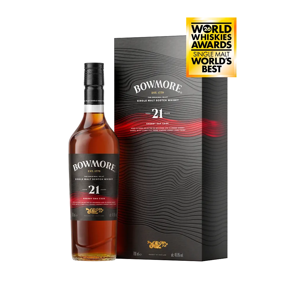 Bowmore Scotch Single Malt Sherry Oak 21YR 700ML – Remedy Liquor